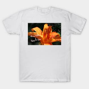 Flower - Merry Christmas & Happy New Year T-Shirt